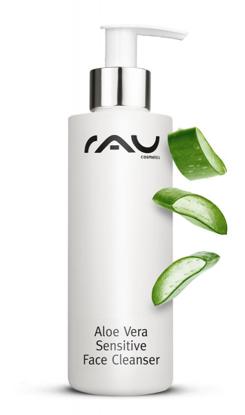 RAU Aloe Vera Sensitive Face Cleanser 200 ml - Vegane Reinigung für sensible, trockene Haut